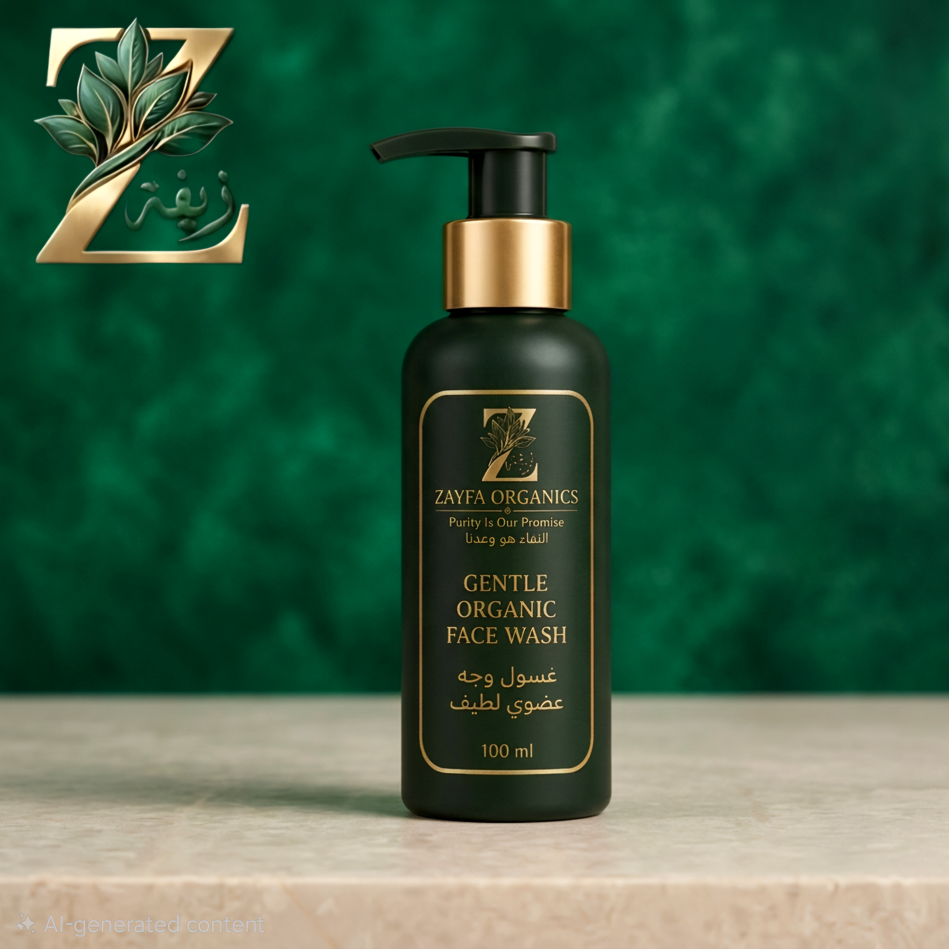 Zayfa Organics Gentle Organic Face Wash (100ml)
 غسول وجه عضوي لطيف (100 مل)