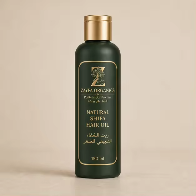 Zayfa Organics Natural Shifa Hair Oil (150ml)
 زيت الشفاء الطبيعي للشعر (150 مل)